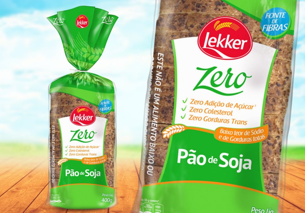 Novo Pão de Soja Zero Lekker