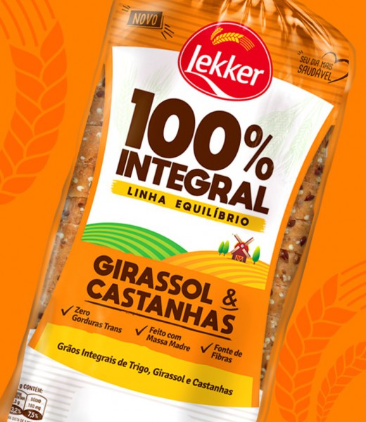 Girassol e Castanhas 100% Integral Lekker