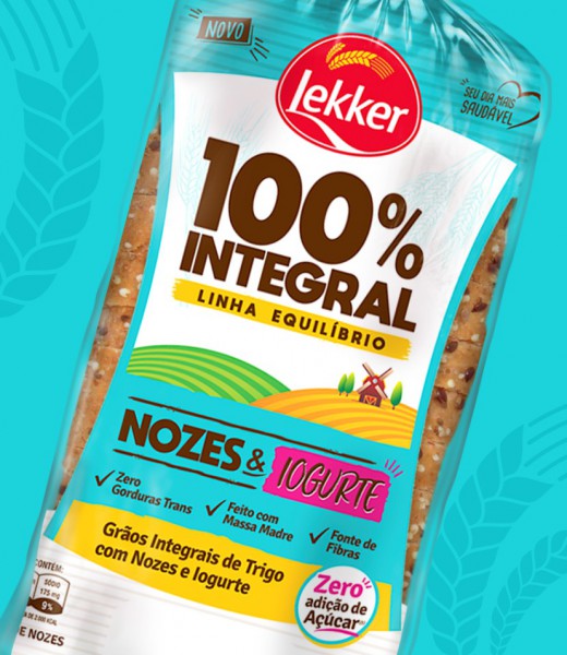 Nozes e Iogurte 100% Integral Lekker