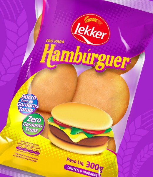 Pão para Hambúrguer Lekker
