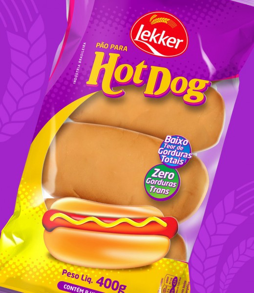 Pão para Hot-Dog Lekker