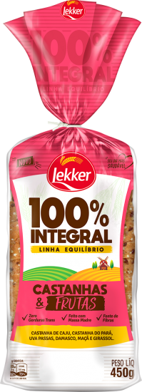 Castanhas e Frutas 100% Integral Lekker